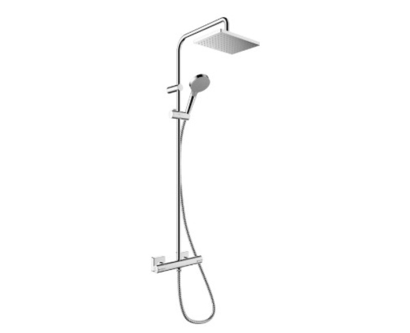 Душевая система Hansgrohe Vernis Shape Showerpipe 230 1jet EcoSmart+ с термостатом 26319000