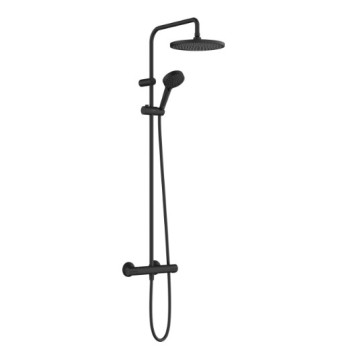 Dušas sistēma Hansgrohe Vernis Blend Showerpipe 240 1jet ar termostatu 240 26426670 Melns Matēts