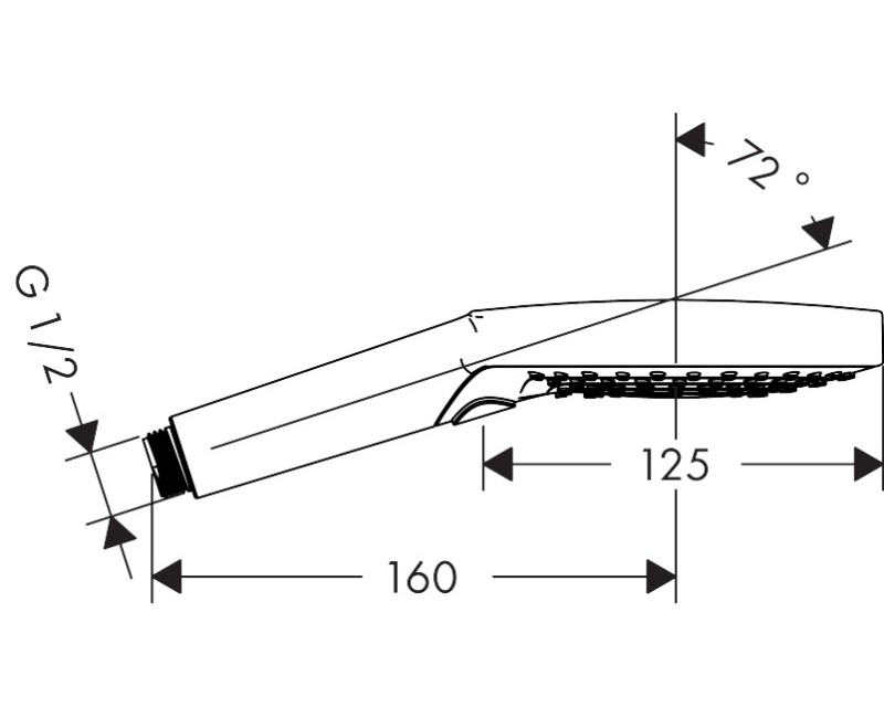 Dušas klausule Hansgrohe Raindance Select S 120 HS balts matēts 26530700 Balts matēts