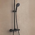 Dušas sistēma Grohe Vitalio Start System 250 ar termostatu 266772431 Melns matēts