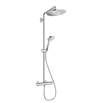 Dušas sistēma Hansgrohe Croma Select S Showerpipe 280 1jet EcoSmart ar termostatu 26794000 hromēta