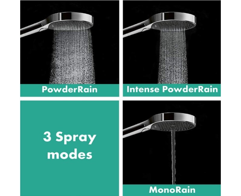 Душевая трубка  Hansgrohe Rainfinity 130 3jet HS EcoSm.9L 26865670 Черный матовый