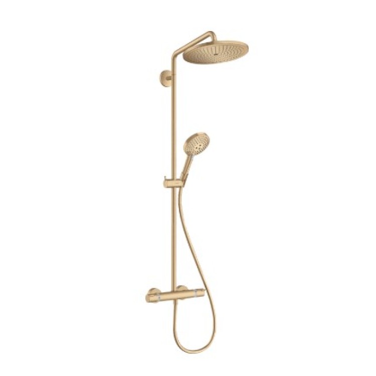 Dušas sistēma Hansgrohe Croma Select S Showerpipe 280 1jet EcoSmart ar rokas dušu Raindance Select S 120 3jet 26891140 Brushed Bronze Dušas sistēma Hansgrohe Croma Select S Showerpipe 280 1jet EcoSmart ar rokas dušu Raindance Select S 120 3jet 26891140 Brushed Bronze
