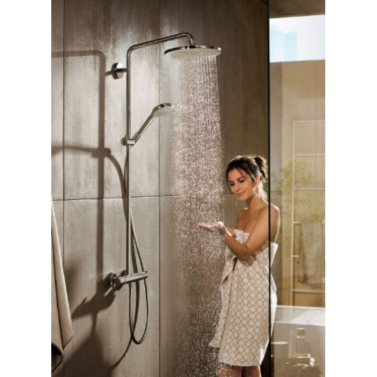Dušas sistēma Hansgrohe Croma Select S Showerpipe 280 1jet EcoSmart ar rokas dušu Raindance Select S 120 3jet 26891140 Brushed Bronze Dušas sistēma Hansgrohe Croma Select S Showerpipe 280 1jet EcoSmart ar rokas dušu Raindance Select S 120 3jet 26891140 Brushed Bronze