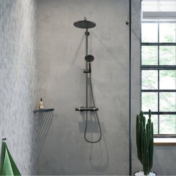 Dušas sistēma Hansgrohe Croma Select S Showerpipe 280 1jet EcoSmart  26891670 Melna matēta
