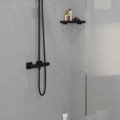 Dušas sistēma Hansgrohe Vernis Shape Showerpipe 240 1jet ar termostatu 26900670 Melns matēts