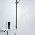 Dušas sistēma Hansgrohe Raindance Select E 120 3jet ar termostatu Ecostat Select 27038000 hromēts