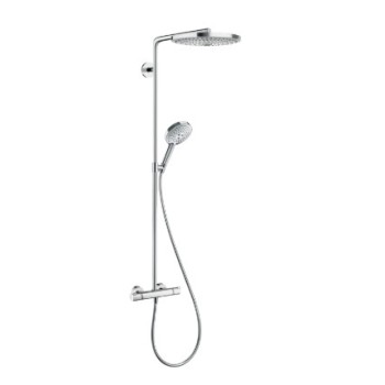 Dušas sistēma Hansgrohe Raindance Select S Showerpipe 300 2jet Ar termostatu 27133000 Hromēts