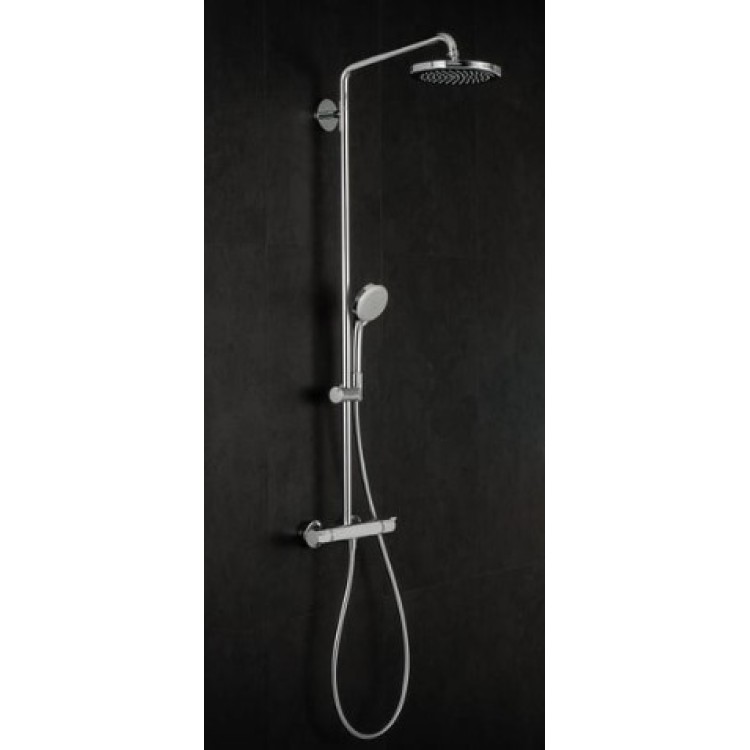 Dušas sistēma Hansgrohe Croma Showerpipe 220 1jet ar termostatu, 27185000 hromēta Dušas sistēma Hansgrohe Croma Showerpipe 220 1jet ar termostatu, 27185000 hromēta