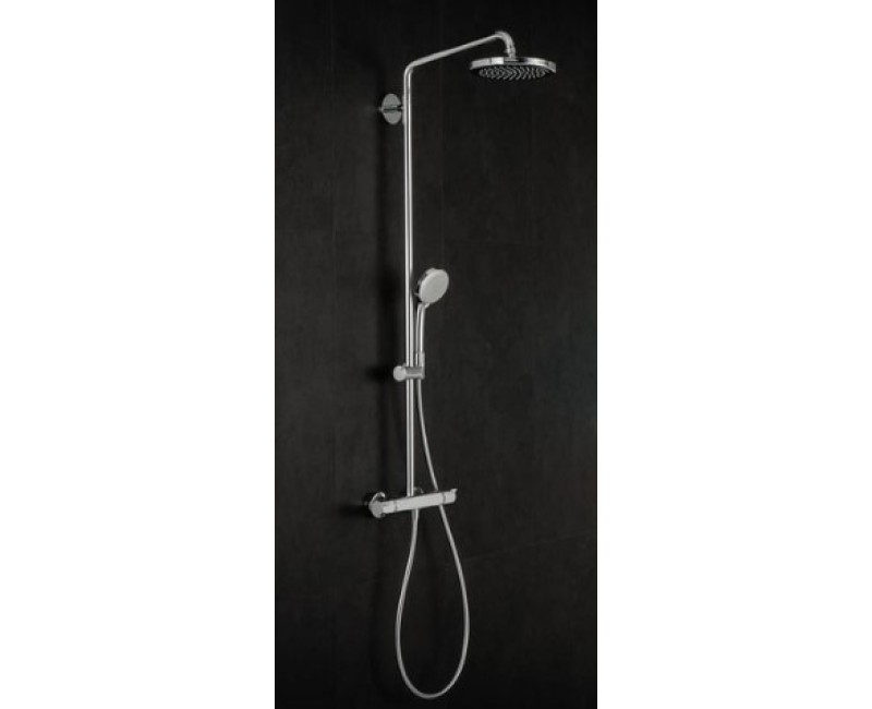 Dušas sistēma Hansgrohe Croma Showerpipe 220 1jet ar termostatu, 27185000 hromēta