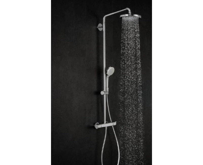 Dušas sistēma Hansgrohe Croma Showerpipe 220 1jet ar termostatu, 27185000 hromēta