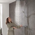Dušas sistēma Hansgrohe Croma Showerpipe 220 1jet ar termostatu, 27185000 hromēta