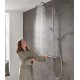 Dušas sistēma Hansgrohe Croma Showerpipe 220 1jet ar termostatu, 27185000 hromēta Dušas sistēma Hansgrohe Croma Showerpipe 220 1jet ar termostatu, 27185000 hromēta