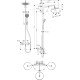 Dušas sistēma Hansgrohe Croma Showerpipe 220 1jet ar termostatu, 27185000 hromēta Dušas sistēma Hansgrohe Croma Showerpipe 220 1jet ar termostatu, 27185000 hromēta