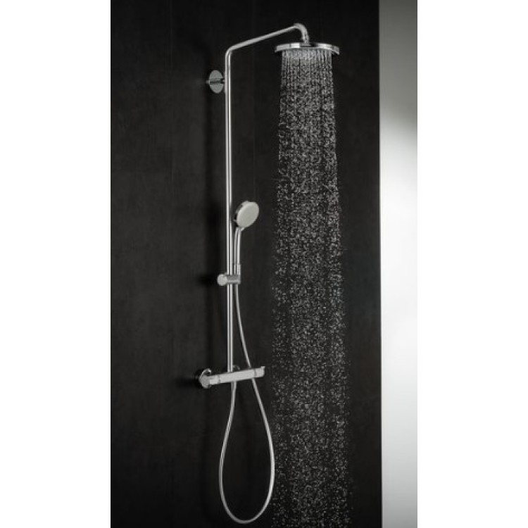 Dušas sistēma Hansgrohe Croma Showerpipe 220 1jet EcoSmart ar termostatu 27188000 Hromēts Dušas sistēma Hansgrohe Croma Showerpipe 220 1jet EcoSmart ar termostatu 27188000 Hromēts