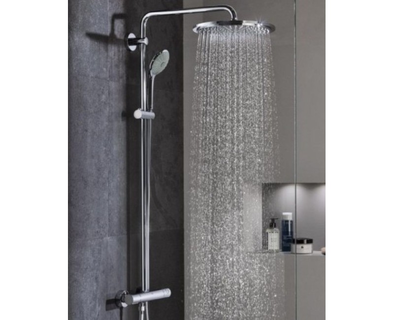 Dušas sistēma Hansgrohe  Croma 220 1jet ar termostatu 27223000 Hromēta