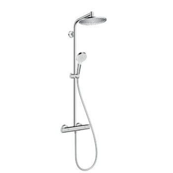 Dušas sistēma Hansgrohe Crometta S Showerpipe 240 1jet EcoSmart hromēts 27268000