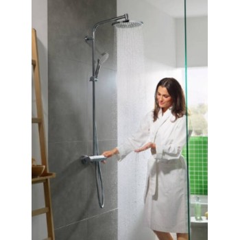 Dušas sistēma Hansgrohe Crometta S Showerpipe 240 1jet EcoSmart Reno 27270000 hromēts