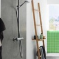 Dušas sistēma Hansgrohe Crometta S Showerpipe 240 1jet EcoSmart Reno 27270000 hromēts