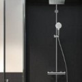 Душевая система Hansgrohe Crometta E Showerpipe 240 1jet EcoSmart с термостатом хром 27281000