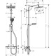 Dušas sistēma Hansgrohe Crometta E Showerpipe 240 1jet EcoSmart ar termostatu hromēts 27281000 Dušas sistēma Hansgrohe Crometta E Showerpipe 240 1jet EcoSmart ar termostatu hromēts 27281000