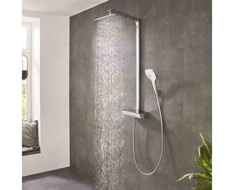 Душевая система Hansgrohe Raindance E Showerpipe 360 ​​1jet EcoSmart 27286400 Белый / Хром