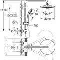 Душевая система Grohe Euphoria 260 с термостатом, хром 27296003