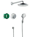 Dušas sistēma Hansgrohe Croma E ar Termostatu 280 1jet EcoSmart Hromēts 27297000