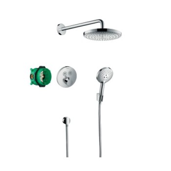 Dušas sistēma Hansgrohe Croma E ar Termostatu 280 1jet EcoSmart Hromēts 27297000