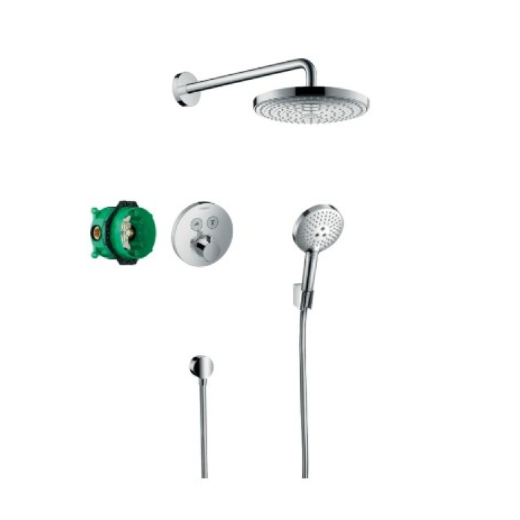 Dušas sistēma Hansgrohe Croma E ar Termostatu 280 1jet EcoSmart Hromēts 27297000 Dušas sistēma Hansgrohe Croma E ar Termostatu 280 1jet EcoSmart Hromēts 27297000