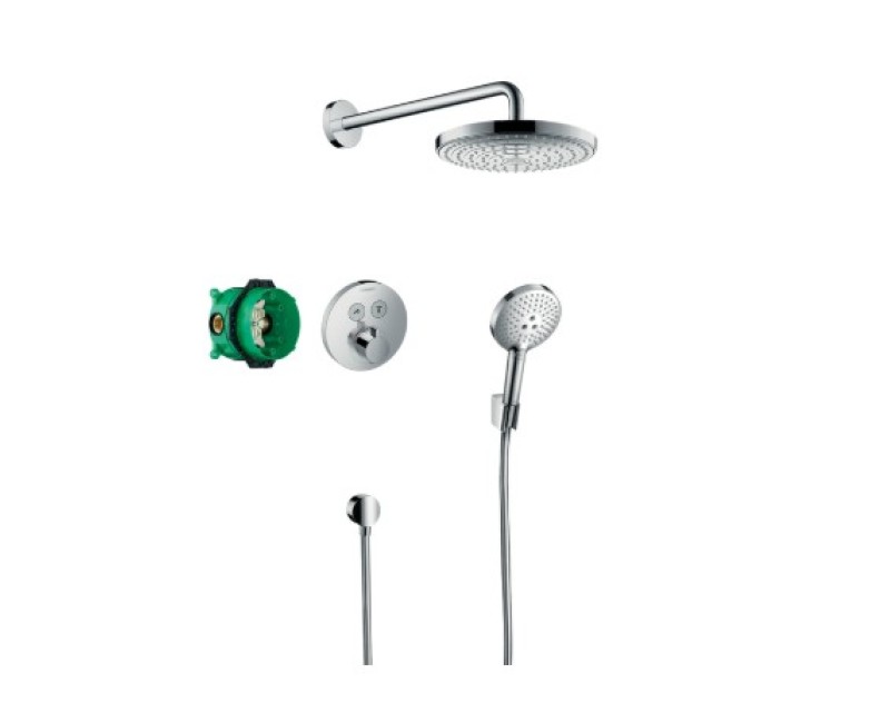 Dušas sistēma Hansgrohe Croma E ar Termostatu 280 1jet EcoSmart Hromēts 27297000