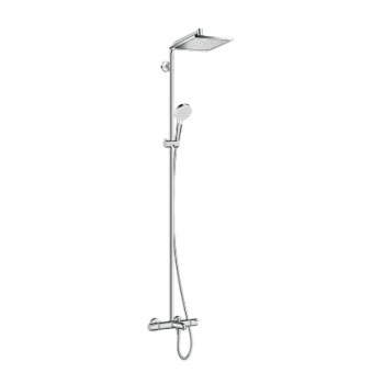 Dušas sistēma Hansgrohe Crometta E Showerpipe 240 1jet 27298000 hromēts