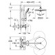 Dušas sistēma Grohe Euphoria System 260  ar Termostatu Hromēta 27475001