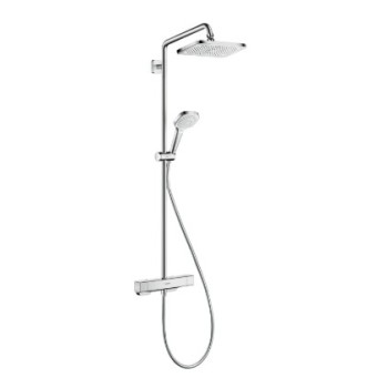 Dušas sistēma Hansgrohe Croma E ar Termostatu 280 1jet EcoSmart Hromēts 27660000