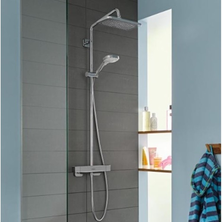 Dušas sistēma Hansgrohe Croma E ar Termostatu 280 1jet EcoSmart Hromēts 27660000 Dušas sistēma Hansgrohe Croma E ar Termostatu 280 1jet EcoSmart Hromēts 27660000