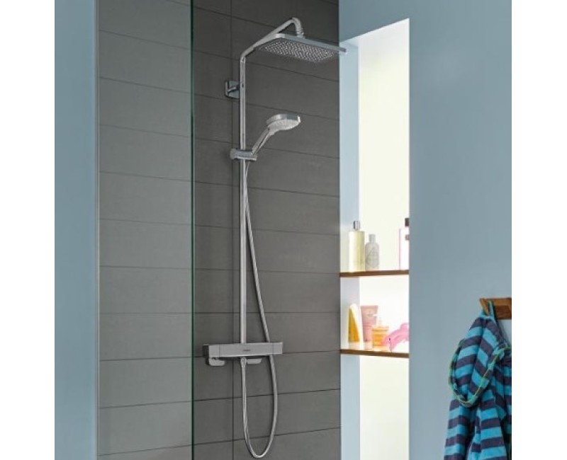 Dušas sistēma Hansgrohe Croma E ar Termostatu 280 1jet EcoSmart Hromēts 27660000