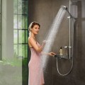 Dušas komplekts Hansgrohe  RD Sel.S120 3j PowderRain/U'S Puro 90 27667000 Hromēta