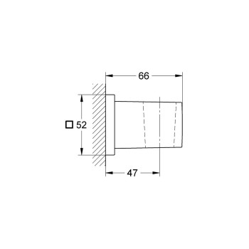 Dušas klausules turētājs GROHE Euphoria Cube StarLight® apdare, Hromēts 27693000