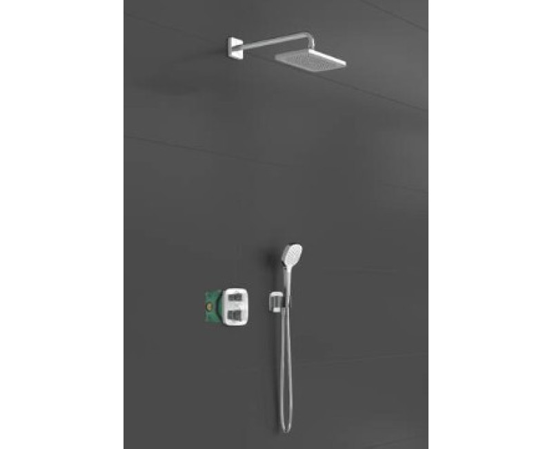 Dušas sistēma Hansgrohe Croma E 280 1jet ar termostatu Ecostat E 27953000 Hromēts