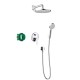 Dušas sistēma Hansgrohe Crometta S Shower system 240 1jet 27958000 hromēts Dušas sistēma Hansgrohe Crometta S Shower system 240 1jet 27958000 hromēts