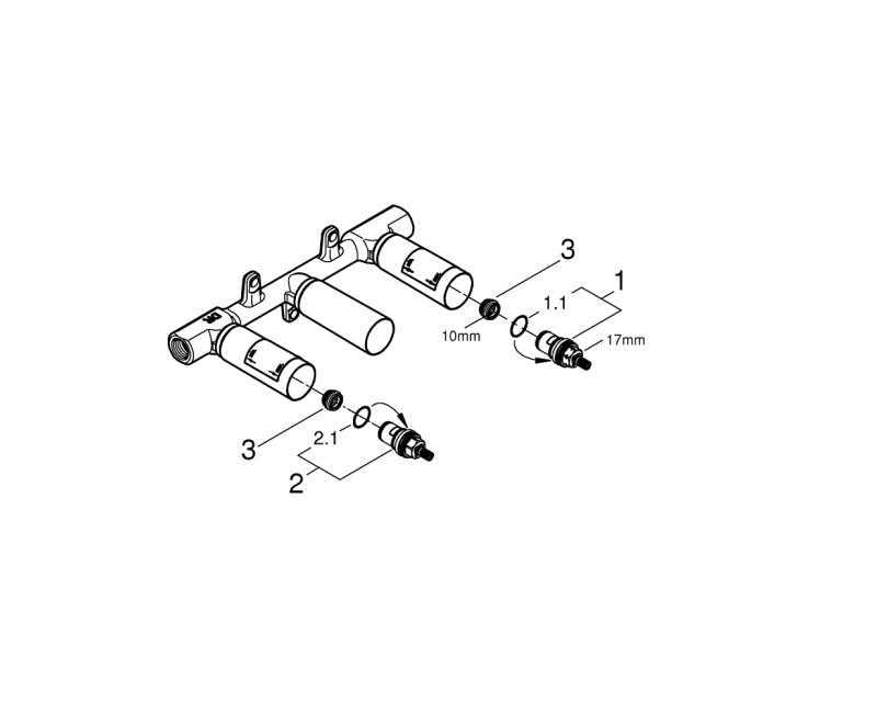 Grohe BauFlow Смесителя для душа, 29112000