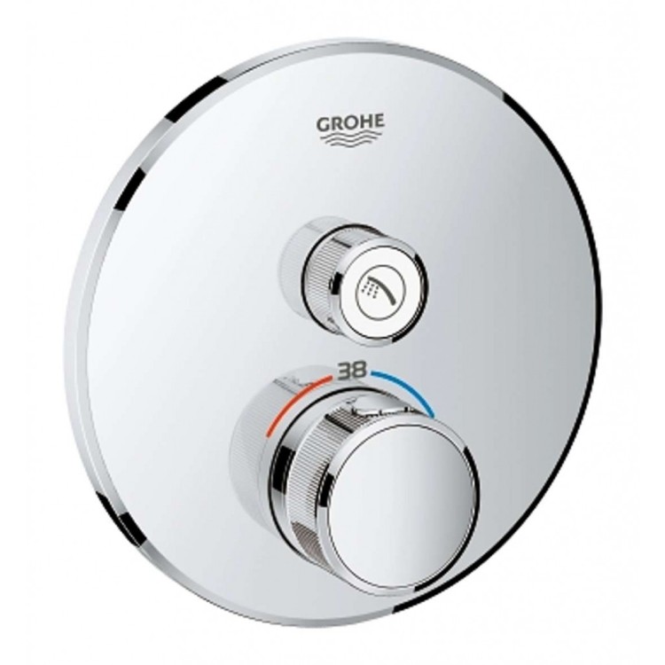 Dušas maisītājs GROHE Grohtherm SmartControl ar termostatu Iebūvējams, SmartControl, StarLight Hromēta apdare 29118000 Dušas maisītājs GROHE Grohtherm SmartControl ar termostatu Iebūvējams, SmartControl, StarLight Hromēta apdare 29118000
