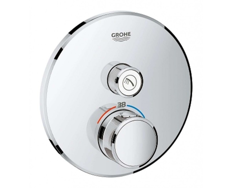 GROHE Grohtherm SmartControl смеситель для душа с термостатом Встроенный, SmartControl, StarLight Chrome покрытие 29118000