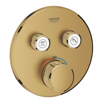 Смеситель для душа GROHE Grohtherm SmartControl с термостатом, встроенный, SmartControl, Long-Life покрытие Brushed Cool Sunrise 29119GN0