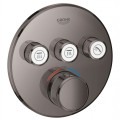 Смеситель для душа GROHE Grohtherm SmartControl с термостатом, встроенный, SmartControl, Long-Life покрытие Hard Graphite 29121A00