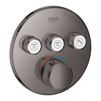 Смеситель для душа GROHE Grohtherm SmartControl с термостатом, встроенный, SmartControl, Long-Life покрытие Hard Graphite 29121A00