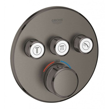 Смеситель для душа GROHE Grohtherm SmartControl с термостатом, встраиваемый, отделка StarLight, теплый закат 29121AL0