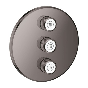 Смеситель для душа GROHE Grohtherm SmartControl скрытого монтажа, FastFixation/QuickFix, PVD-покрытие Hard Graphite 29122A00