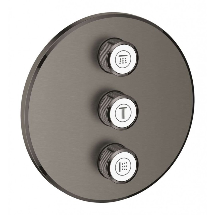 Dušas maisītājs GROHE Grohtherm SmartControl Iebūvējams, FastFixation/QuickFix, Brushed Hard Graphite 29122AL0 Dušas maisītājs GROHE Grohtherm SmartControl Iebūvējams, FastFixation/QuickFix, Brushed Hard Graphite 29122AL0