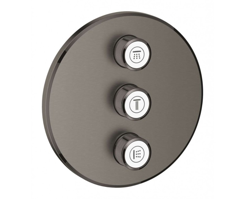 Смеситель для душа GROHE Grohtherm SmartControl Встроенный, FastFixation/QuickFix, Матовый Hard Graphite 29122AL0